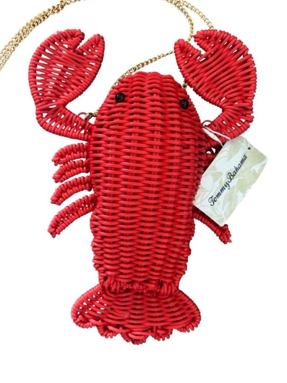 New  Tommy Bahama Red Lobster Woven Crossbody Bag - Picture 5 of 11